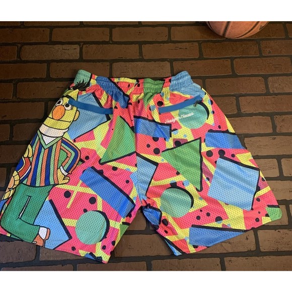 SESAME STREET ALL‎ OVER Headgear Classics Basketball Shorts ~Never Worn~ XL - Picture 4 of 5